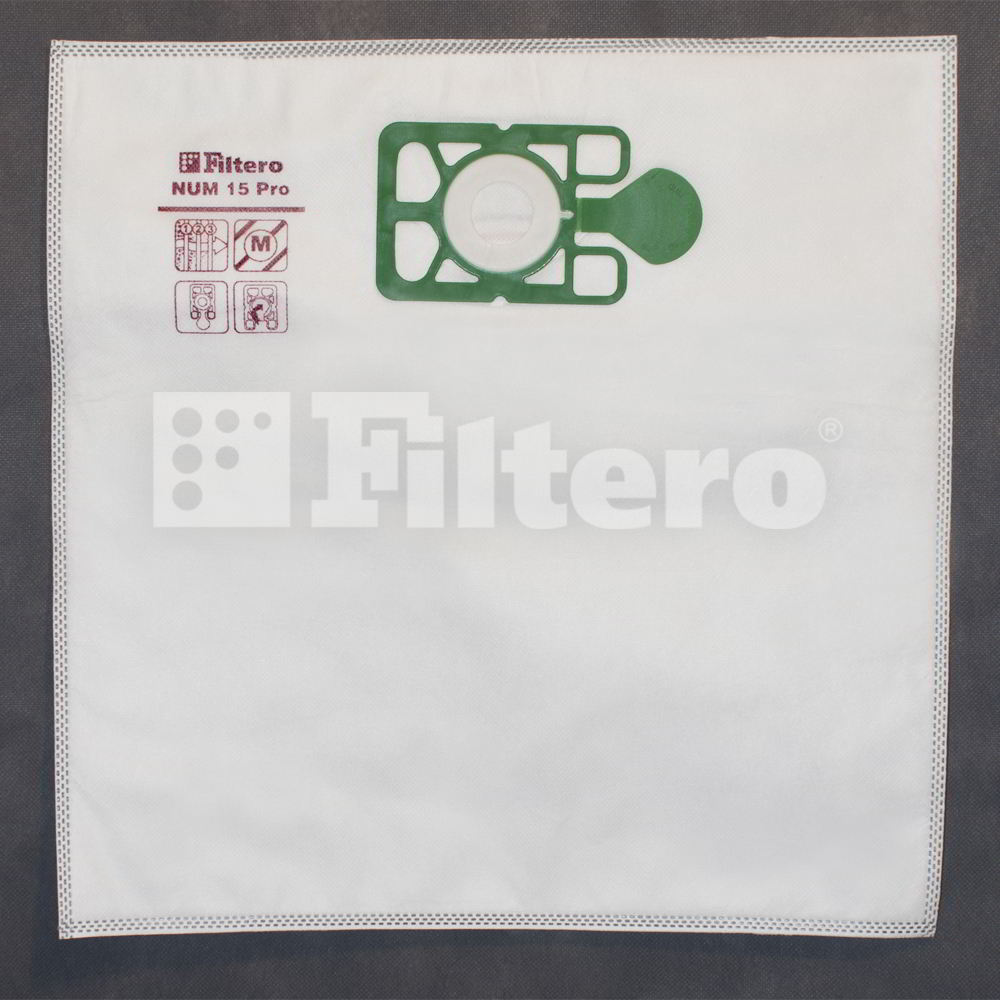 Filtero NUM 15 Pro, 5 шт, мешки синтетические, сменные для пылесоса от интернет магазина Filterro.kz