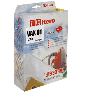 Мешки-пылесборники Набор VAX 01(2) ЭКСТРА, 2 шт. в упаковке для пылесоса от интернет магазина Filterro.kz