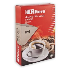 Filtero фильтры для кофе, №4/80, коричневые от интернет магазина Filterro.kz