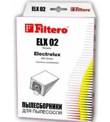 Мешки-пылесборники Набор Filtero Эконом ELX 02 (4) для пылесоса от интернет магазина Filterro.kz