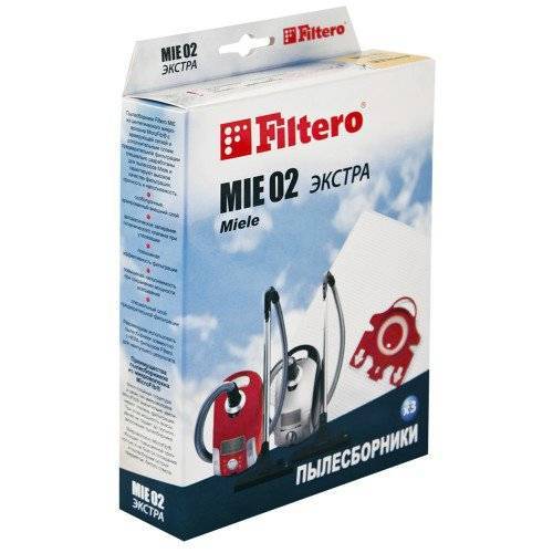 Мешки пылесборники Filtero MIE 02 Экстра (3 шт.) для пылесоса от интернет магазина Filterro.kz
