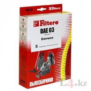 Комплект Мешоков-пылесборников Filtero DAE 03 (5шт) для пылесоса от интернет магазина Filterro.kz
