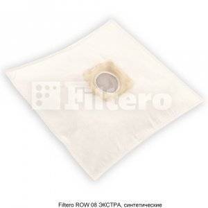 Мешки-пылесборники Filtero ROW 08 ЭКСТРА, синтетические, 3 шт в упаковке для пылесоса от интернет магазина Filterro.kz
