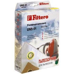 Универслаьные мешки-пылесборники набор UNS 01(3) ЭКСТРА, 3 шт в упаковке для пылесоса от интернет магазина Filterro.kz