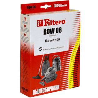 Мешки-пылесборники. Набор Filtero ROW 06 (5) Standard, пылесборники для пылесоса от интернет магазина Filterro.kz